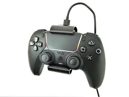 Controller Holder – Under Desk or Wall Mount Compatible with PS5 DualSense and Xbox Controllers | Quick Snap-in Design | Made in USA - color: White, size: PS5