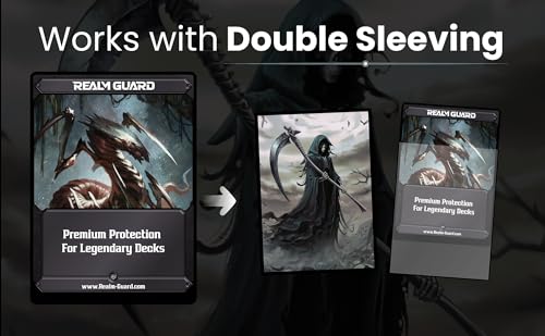 (Grim Reaper) 100% Hand-Drawn 100ct Textured Matte TCG/MTG Card Art Sleeves by Realm Guard - style: Art Sleeves