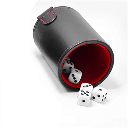 KESYOO Cup Silent Dice Storage for Ktv and Bar Games Pu Material Fun and Practical for Parties