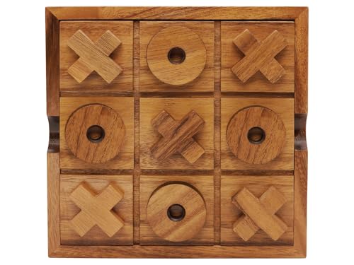 BSIRI Extra Large Tic Tac Toe Board Games - Ideal for Games, Family Games and Game Night for Adults, Farmhouse Decor for Coffee Table Decor, Unique Gifts for All Occasions (8.6 Inch) - style: Extra Large Tic Tac Toe