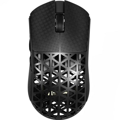 ATTACK SHARK R5Ultra 8K Carbon Fiber Wireless Gaming Mouse, Black&Tape | 42K DPI,PAW3950 MAX Sensor,39g Ultra-Lightweight,Nordic 52840 MCU Chip,Wired/BT/2.4GHz Wireless Programmable Mouse for PC/Mac - color: Black&Griptape