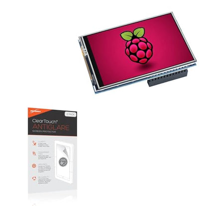 BoxWave Screen Protector Compatible with Hosyond 3.5 inch RPi Display (3.5 in) - ClearTouch Anti-Glare (2-Pack), Anti-Fingerprint Matte Film Skin