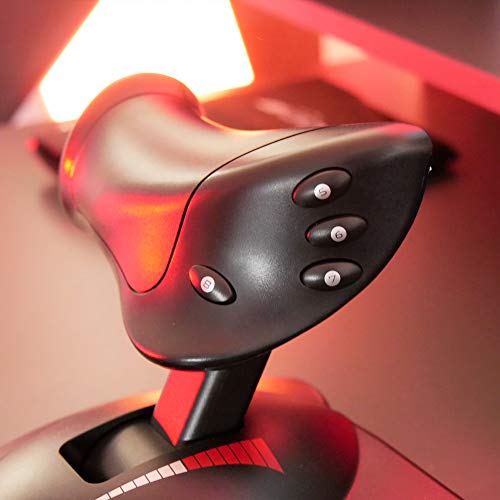 Thrustmaster T-Flight Hotas X USB Flight Sim Stick & Throttle - PC | Detachable design, adjustable resistance, 12 programmable buttons, 5 axes, dual rudder control, preset memory, ergonomic - style: PC