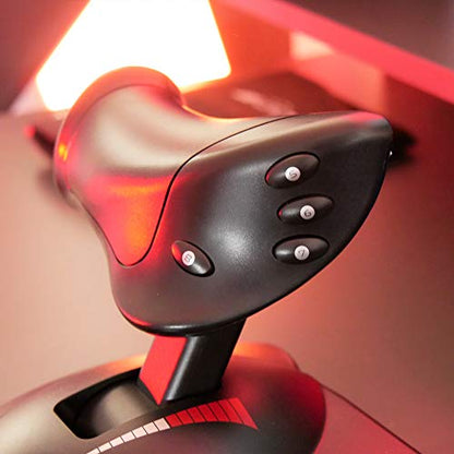 Thrustmaster T-Flight Hotas X USB Flight Sim Stick & Throttle - PC | Detachable design, adjustable resistance, 12 programmable buttons, 5 axes, dual rudder control, preset memory, ergonomic - style: PC