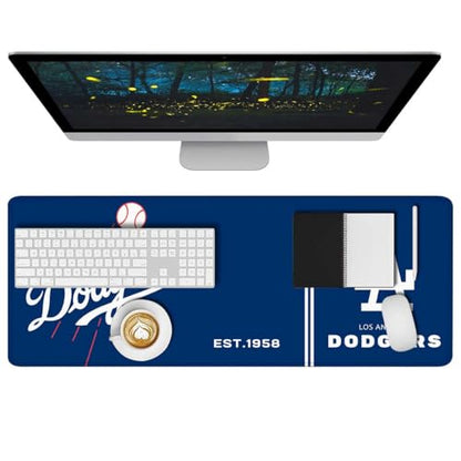 Baseball Mouse Pad Extended Large Gaming Desk Pad 31.5 x 11.8 Inch, XL Mousepad Topographic Mouse Pad with Anti-Slip Rubber Base for Los Angeles Home Office - color: M-los Angeles D