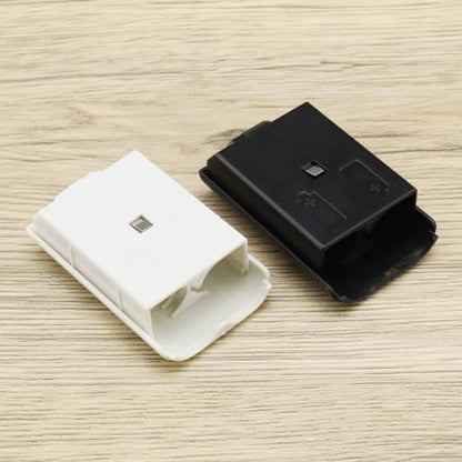 6pcs Battery Pack Cover Shell Compatible with Xbox 360 Wireless Controller 5.6 * 3.5cm Replacement Battery Cover Case Black and White