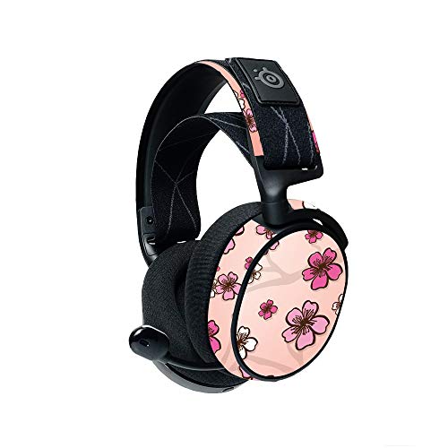 MightySkins Compatible with Steelseries Arctis 7 Gaming Headset (2019) - Cherry Blossom | Protective, Durable, and Unique Vinyl Decal| Easy to Apply, Remove, and Change Styles | Made in The USA - color: Cherry Blossom