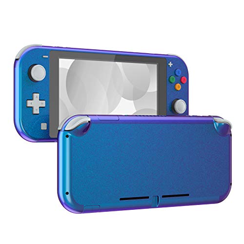 eXtremeRate Chameleon Purple Blue Glossy DIY Replacement Shell for Nintendo Switch Lite, NSL Handheld Controller Housing w/Screen Protector, Custom Case Cover for Nintendo Switch Lite - color: Chameleon Purple Blue
