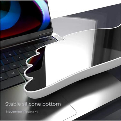 inbesk Angel Wing Wrist Rest Ergonomic Memory Foam Wrist Rest for Computer Keyboard Mouse Set, Cute Gaming Keyboard Cushion Hand Support PU Leather Surface Anti-Slip Waterproof White Angel Wing(white) - color: White