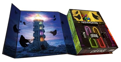 Happy Camper - The Four Doors | Cooperative Game by Pandemic and Forbidden Island Creator | Perfect for Solo Play, Two Players, and Small Groups | Portable Adventure Game