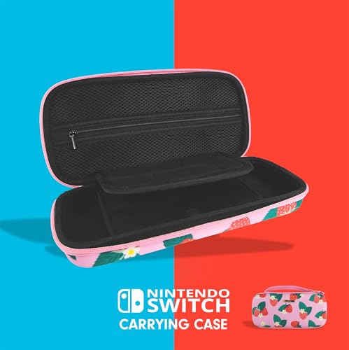 Sonix Carrying Case for Nintendo Switch 1, Protective Travel Case | Wild Strawberries - color: Wild Strawberries