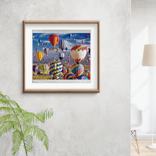 Jigsaw Puzzles for Adults 1000 Pieces, Hot Air Balloon Puzzle, Impossible Difficult Hard Fun 1000 Piece Jigsaw Puzzles for Adults 27" x 20" - color: Hot Air Balloon