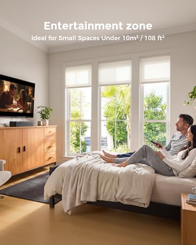 ULTIMEA 2.1ch Surround Sound Bar for TV, Built-in Subwoofer, Peak Power 132W, App Control, 16 Inches Bluetooth 5.4 TV Speakers Soundbar, All-in-one PC Soundbar, Opt/AUX/Wall Mount, Poseidon M20 Pro