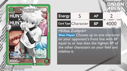 BANDAI Union Arena English TCG: Hunter X Hunter - Starter Deck - 50 Cards