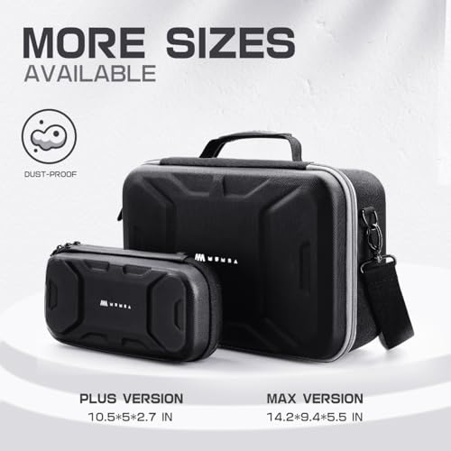 Mumba Deluxe Carrying Case for Nintendo Switch 2 [Max Version] All-in-One Hard Shell Travel Case,27 Game Card Slot, for Switch 2 Console, Pro Controller, Dock, Joy-Con, Switch 2 Accessories (Black)
