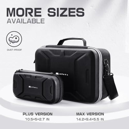 Mumba Deluxe Carrying Case for Nintendo Switch 2 [Max Version] All-in-One Hard Shell Travel Case,27 Game Card Slot, for Switch 2 Console, Pro Controller, Dock, Joy-Con, Switch 2 Accessories (Black)