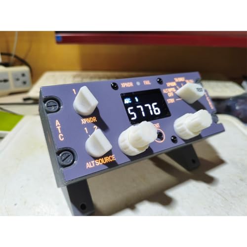 XMalNexity B737 1:1 Flight Simulator ATC Transponder Panel for MSFS 2020 2024 X-Plane 12, USB Desktop Control Panel with Digital Code Display, Compatible with PMDG737 ZIBO737, Home Cockpit
