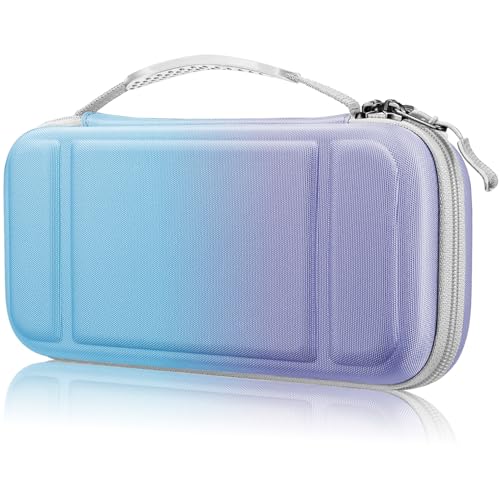 FINTIE Shockproof Carrying Case for Nintendo Switch Lite 2019 | Hard Shell Protective Cover, Portable Travel Storage Bag, Game Card / Micro SD Card Slots, Inner Pocket, Evening Ombre - color: evening ombre