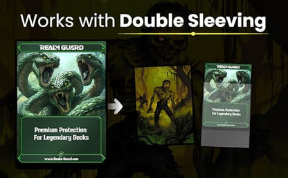 (Zombie V1) 100% Hand-Drawn 100ct Textured Matte TCG/MTG Card Art Sleeves by Realm Guard - style: V1 Regular