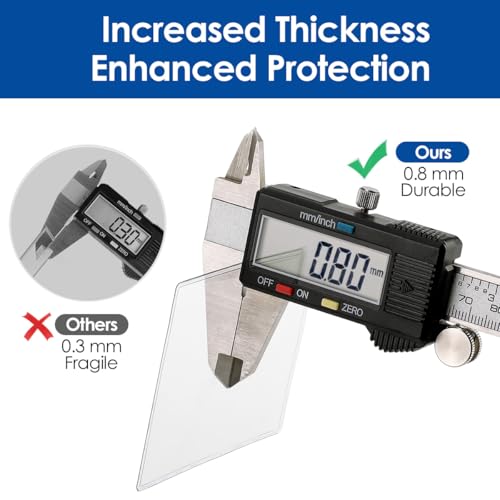 MaxGear Medicare Card Protector Sleeves, Clear PVC Card Sleeves, 6 Pack | 12 Mil Thickness, Water-Resistant, Fits Medicare, Social Security, Credit and Business Cards