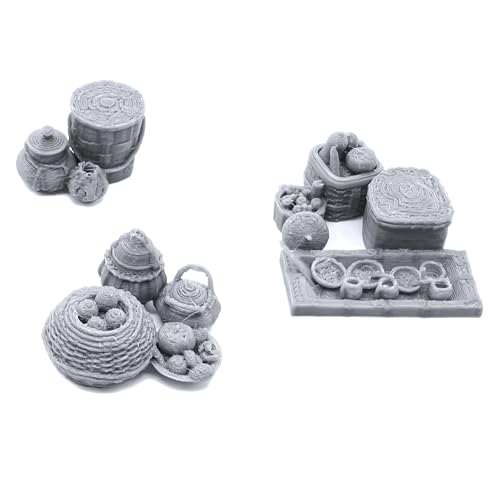 EnderToys Forest Ranger Furnishings by Printable Scenery, 3D Printed Tabletop RPG Scenery and Wargame Terrain 28mm Miniatures