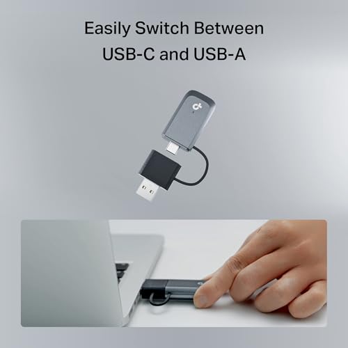 TP-Link Archer TBE230U BE3600 USB Wi-Fi 7 Adapter for Desktop PC, Dual-Band USB Wireless Adapter, USB-C & A 3.0, Plug and Play, WPA3 | MLO, Win 11/10 Compatible，No Support for 6GHz, Linux, or Android - style: BE3600, WiFi 7
