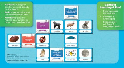 Teacher Created Resources Connectegories: The Card Game Where Words Connect, Categories Collide, and Language Skills Skyrocket! (EP10600)