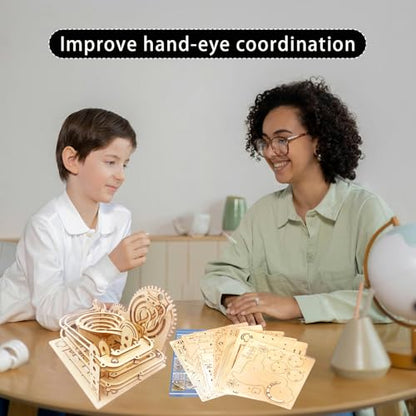 Wooden 3D Puzzle for Adults DIY Model Kit Wood Crafts Kit Mechanical Puzzle for Adult Age 14+ Years Old - style: tunnel