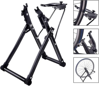 Keenso Wheel Truing Stand - Foldable Home Mechanic Stand for 16" - 29" 700C Wheels
