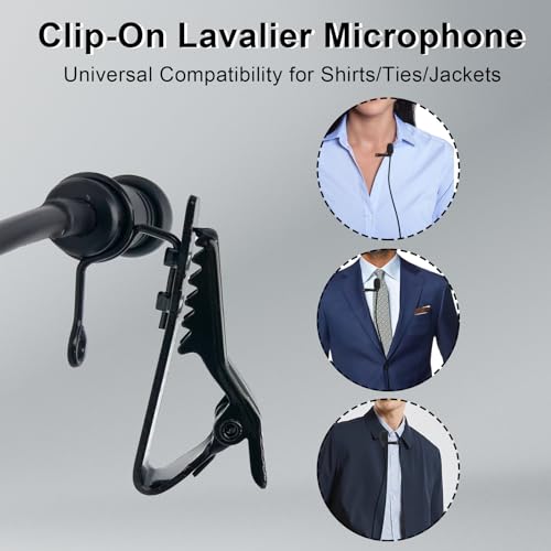 Lavalier Lapel Microphone Compatible with Sennheiser Wireless System Bodypack Transmitter EW100 G4 EW300 G1 G2 G3, EWD1, ME2, ME3, ME4 Omnidirectional Condenser Mic (3.5mm Screw Lock Plug) - size: 3.5mm Screw Lock Plug (Sennheiser)