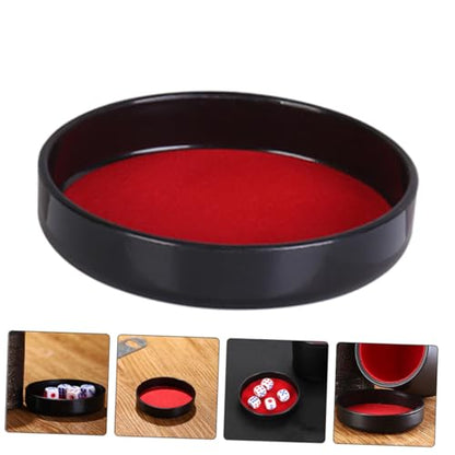 5pcs Plush Leather Dice Cup Lid Accessory Dice Shaker Cup Lid Replacement Parts for Storage Case