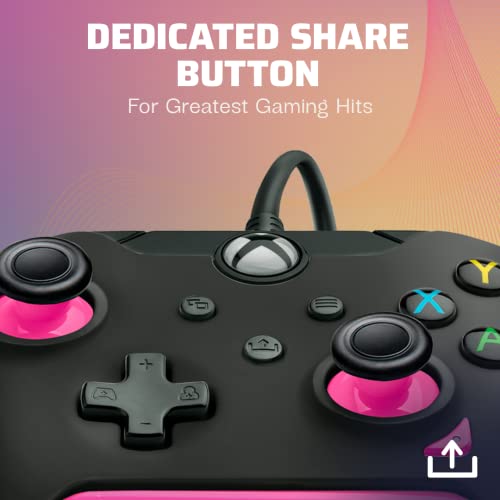 PDP Wired Controller Fuse Black for Xbox Series X|S, Gamepad, Wired Video Game Controller, Gaming Controller, Xbox One, Officially Licensed - Xbox Series X - color: Fuse Black