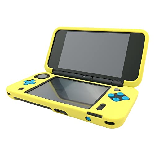 Tekmihat Soft Rubber Silicone Cover Case Protector for New 2DS XL LL Console Full Body Protective Skin Shell (Yellow) - color: Yellow