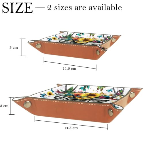 Deer Butterflies Sunflowers Dice Tray Dice Rolling Tray Folding Dice Holder for Dice Games, Like RPG, DND and Other Table Games - color: Multi 5