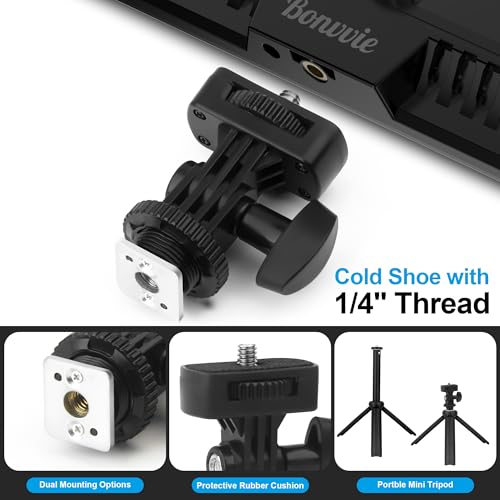 15W Rechargeable LED Video Light Kit, 9” Camera Light with 5000mAh Li-ion Battery, 3000-6500K CRI 97+ Bi-Color Soft Photo Lighting for Studio & Outdoor Photography Vlog Zoom Calls Live Stream