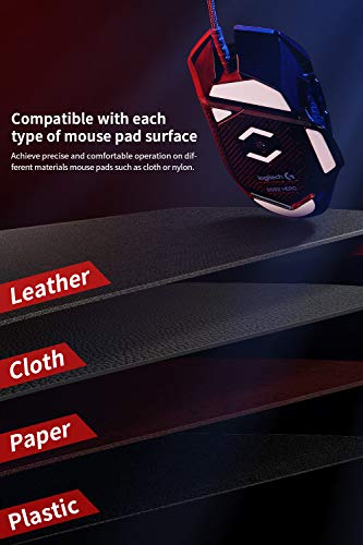 HOTLINEGAMES 2Sets 3.0 Plus Rounded Curved Edges Mouse Feet Skates Compatible with Logitech G305, G304 Gaming Mouse feet Replacement (0.8mm,Glide Feet Pads, White PTFE) Professional Upgrade Kit - color: For G304 / G305