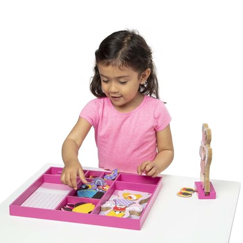 Melissa & Doug Disney Minnie Mouse & Daisy Duck Magnetic Dress-Up Wooden Dolls – Pretend Play Set (40+ pcs) Minnie Mouse Toys, Disney Dress Up Dolls for Preschoolers & Kids Ages 3+ - size: 1.13 x 13.5 x 11.13 inches, style: Minnie & Daisy