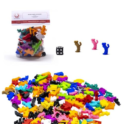 25PCS Cute Monster Miniature | Board Game Pieces Accessories Miniatures, DarkGreen - color: Darkgreen, size: Pack of 25