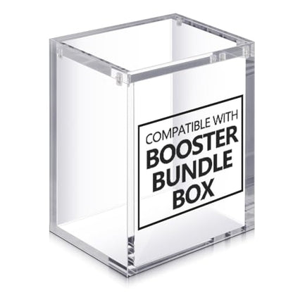 Cinnvoice Acrylic Magnetic Case Booster Box Protective Case Stackable 4mm Thick Magnetic Closure Gifts for Collectors, Cards Not Included(2 Pcs,Booster Bundle (Wide)) - style: Booster Bundle (wide)