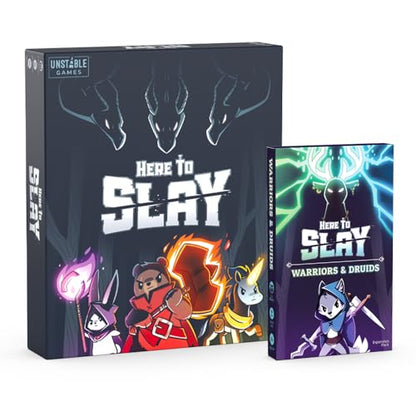 Unstable Games - Here to Slay Warriors & Druids Expansion Pack - Designed to be Added to Your Here to Slay Base Game - Great for Family Game Night - style: Expansion: Warriors and Druids