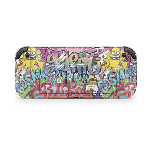 Glossy Glitter Gaming Skin Compatible with Nintendo Switch 2 Console Only - Funky Graffiti - Premium 3M Vinyl Protective Wrap Decal Cover - Easy to Apply | Crafted in The USA by MightySkins - color: Funky Graffiti, size: Switch 2 Console Skin Only, style: