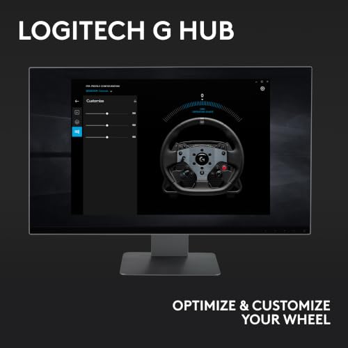 Logitech G PRO Racing Direct Drive Wheel, Hub, & Base for PS5/PS4/PC | Ultra-Realistic Feedback, Magnetic Gear Shift Paddles, Dual Clutch, Button Layout - style: Playstation|PC