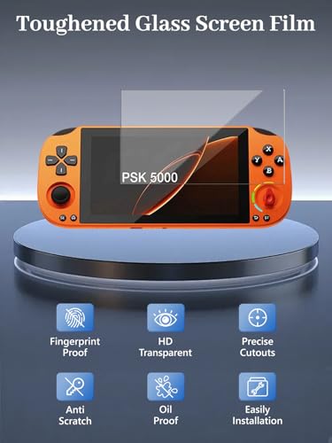 3-Pack Screen Protector for GameMT Pocket Super Knob 5000 Handheld Game Consoles, 6H Hardness Not Tempered Glass, Anti-Fingerprint,Anti-Scratch, Easily Installation, HD Clear