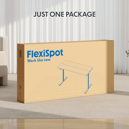 FLEXISPOT Standing Desk Electric Height Adjustable Desk with 40 x 24 Inch Splice Board, Home Office Computer Workstation, Black Top + Black Frame - color: Black, size: 40"x24"