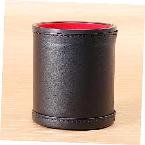 Pu Leather Dice Cup with Felt Lining Silent Dice Storage for Home and Bar Games Includes for and Tabletop Fun