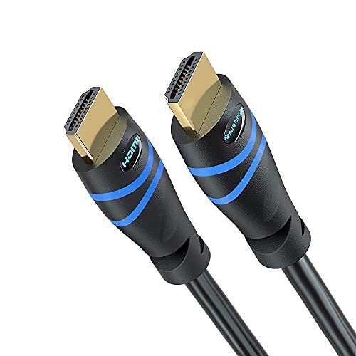 BlueRigger 4K HDMI Cable 20 FT (4K 60Hz, 18Gbps HDMI Cord, HDR10, in-Wall CL3 Rated, High Speed, HDCP2.2, eARC) - Long HDMI Cable compatible with Home Theatre, HDTV, Gaming Consoles, Streaming Devices - size: 20FT
