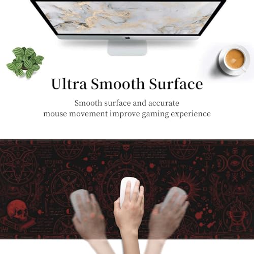 Extended Gaming Mouse Pad, Large Mouse Mat, XL Desk Pad for Keyboard and Mouse, Non-Slip Rubber Base & Stitched Edges for Gamer Office 31.5x11.8 in - color: 20