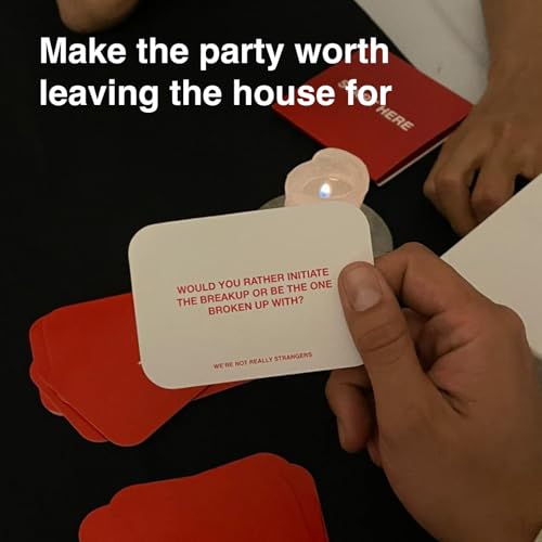 Don't Overthink It Card Game by We’re Not Really Strangers - 150 Conversation Starter Cards. Get to Know You Game for Friends, Couples, Game Night, Date Night & Parties, 2+ Players - style: Don't Overthink It