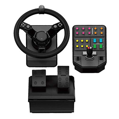 Logitech G Farm Simulator Bundle 2nd Generation Steering Wheel Controller | 2nd Generation, for Farm Simulation 2025 and previous versions, vehicle control deck, controller bundle - style: Complete Bundle