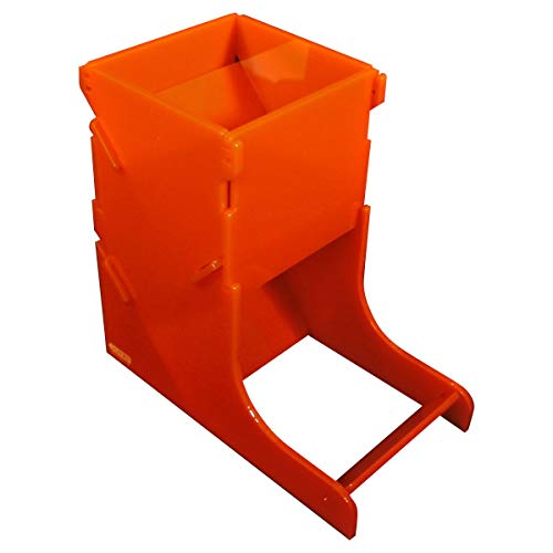 LITKO Dice Tower | TTRPG & Board Games | Orange | Contains rolls, no dice off the table | Fits 16-25mm D6 & polyhedral sets | 5in tall | Laser-cut acrylic | Assembly required - color: Orange